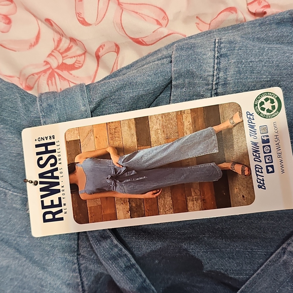 Rewash Belted Denim Jumpee